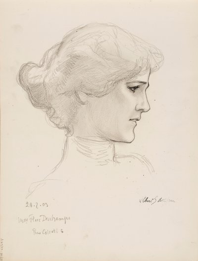 Flore Deschamps av Albert Edelfelt