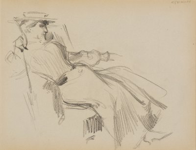 Sittande kvinna av Albert Edelfelt
