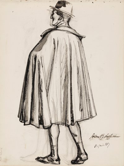 Man i slängkappa av Albert Edelfelt