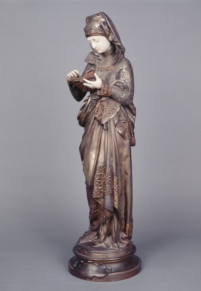 The Reader (elfenben och bronsskulptur) av Albert Ernest Carrier Belleuse