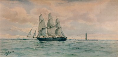 Havsbild, c1895 av Albert Ernest Markes