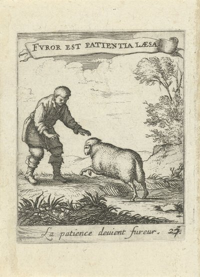 Landskap med man och får Moraliserande kärleksemblem (serietitel) Devises et emblesmes d