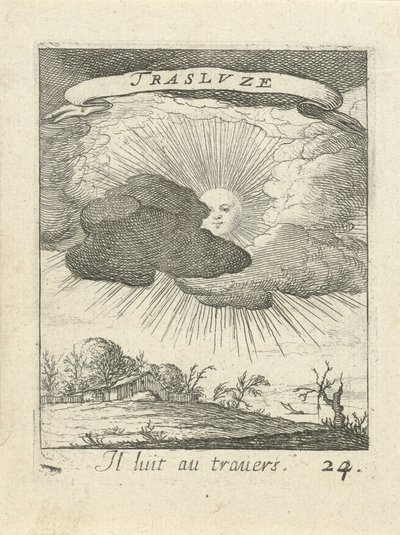 solen bakom molnen Moraliserande kärleksemblem (serietitel) Devises et emblesmes d