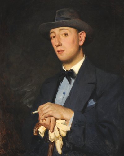 Porträtt av "Jimmy" James (Mr Ernest William James) av Albert George Stevens