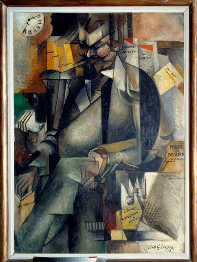 Porträtt av Eugene Figuiere, fransk redaktör av Albert Gleizes