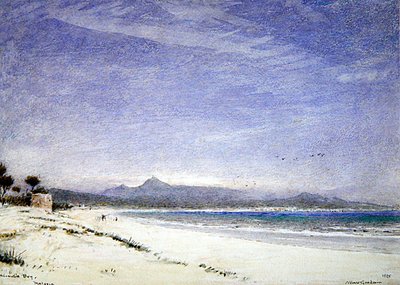 Alcudiabukten, Mallorca av Albert Goodwin