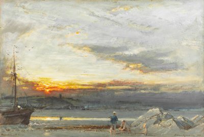 Appledore, N Devon av Albert Goodwin