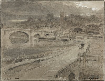 Aylesford, Kent (akvarell) av Albert Goodwin