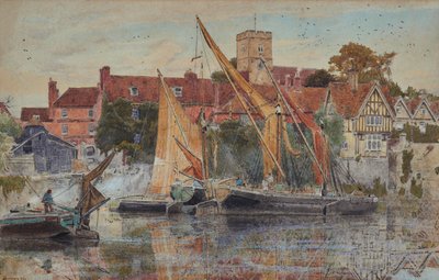 Aylesford på Medway av Albert Goodwin
