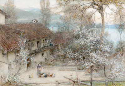 Baveno Lago Maggiore av Albert Goodwin