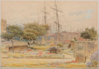 Bristol (akvarell med penna och bläck på tonat papper) av Albert Goodwin