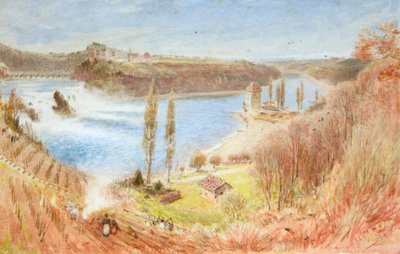 Fall vid floden Rhen av Albert Goodwin