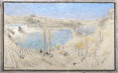 Fall vid floden Rhen av Albert Goodwin