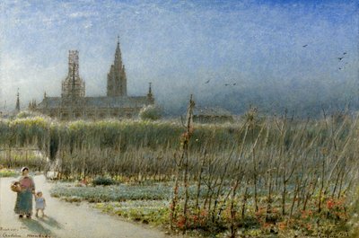 Franska bönor från Caudebec, Normandie av Albert Goodwin