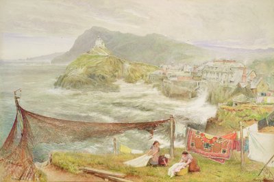 Ilfracombe, Devon, blickar mot Hillsborough av Albert Goodwin