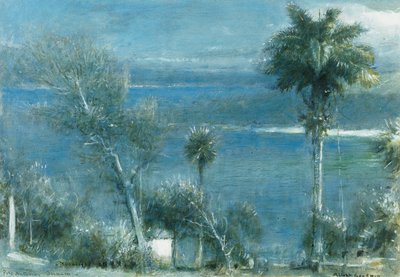 Månsken i Port Antonio, Jamaica, av Albert Goodwin