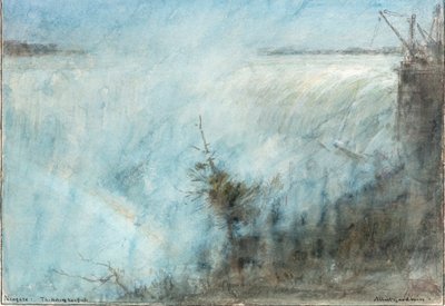 Niagara. Hästskofallet (akvarell) av Albert Goodwin
