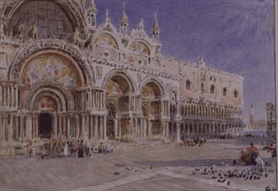 Markuskyrkan, Venedig av Albert Goodwin