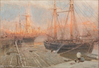 St Mary Redcliffe, Bristol av Albert Goodwin