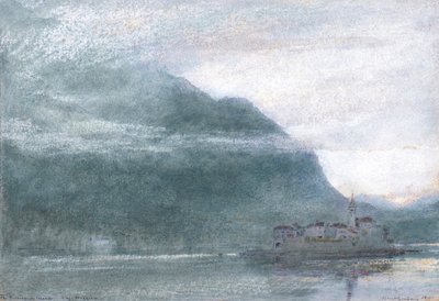Fiskarnas ö. Lago Maggiore av Albert Goodwin