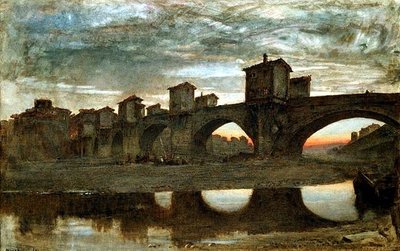 Ponte alla Grecia, före rivning, Florens av Albert Goodwin