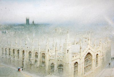 The Rain from Heaven, All Souls, Oxford av Albert Goodwin