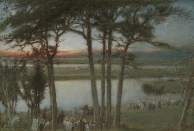 The River Way, västerut av Albert Goodwin