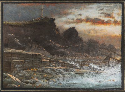 Vraket, Hartland, Cornwall av Albert Goodwin