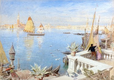 Venedig 1892 (akvarell) av Albert Goodwin