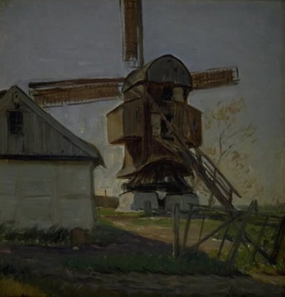 Stubbkvarn nära Køge av Albert Gottschalk
