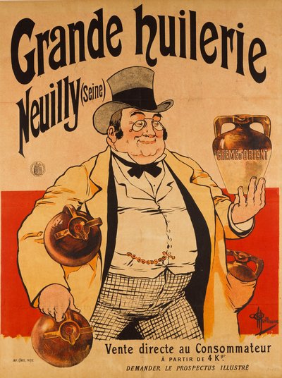 Stort oljebruk - Neuilly Seine, ca. 1895. av Albert Guillaume