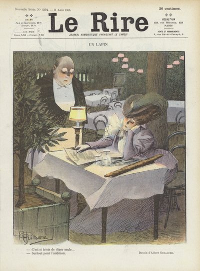 Illustration för Le Rire av Albert Guillaume