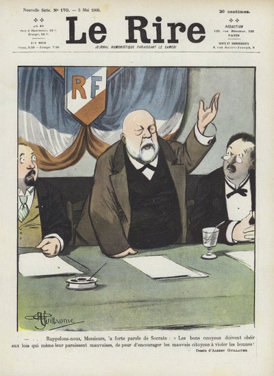Illustration för Le Rire av Albert Guillaume