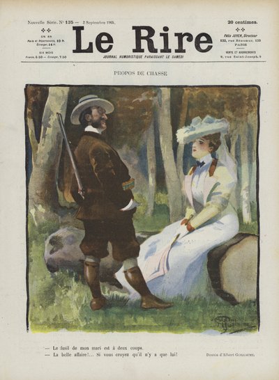Illustration för Le Rire av Albert Guillaume