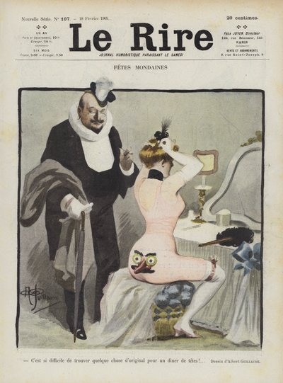 Illustration för Le Rire av Albert Guillaume