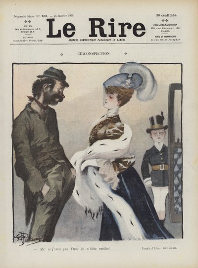 Illustration för Le Rire av Albert Guillaume