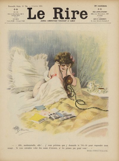 Illustration för Le Rire av Albert Guillaume