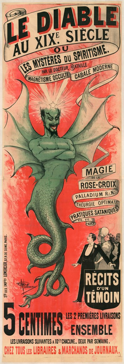 The Devil in the 19th Century or the Mysteries of Spiritism av doktor Bataille, ca. 1895. av Albert Guillaume