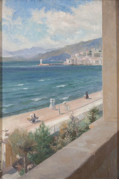 Från mitt fönster i Cannes, 1891 av Albert Gustaf Aristides Edelfelt