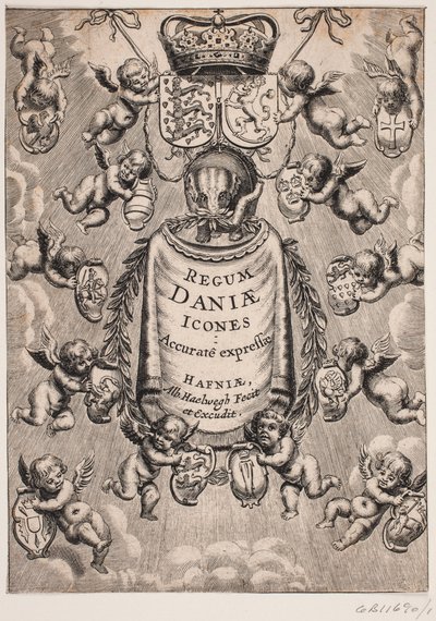 Titelblad till "Konungarna av Danmarks ikoner", 1646 av Albert Haelwegh