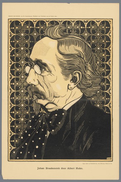 Johan Braakensiek av Albert Hahn (titel på objekt) av Albert Hahn (I)
