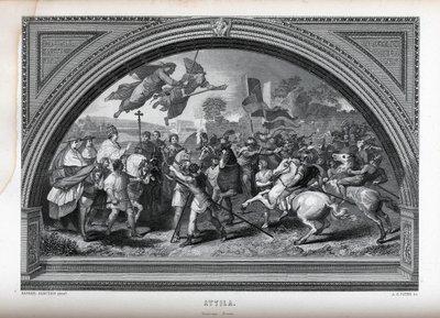 Attila efter Rafael, 1882 av Albert Henry Payne