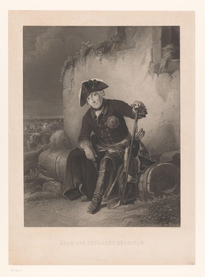 Fredrik den store efter slaget vid Kolin Nach der Schlacht bei Colin (titel på objekt) av Albert Henry Payne