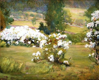 Blooming Flowers, ca 1925 (olja på duk) av Albert Herter