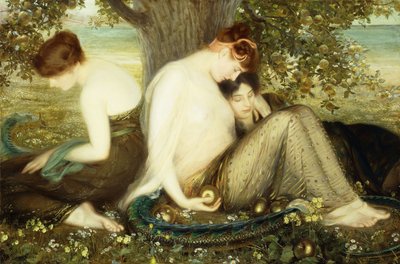 Hesperidernas trädgård, ca 1900 (olja på duk) av Albert Herter