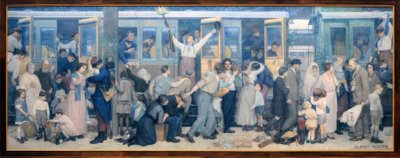 De hårigas avgång - augusti 1914 av Albert Herter