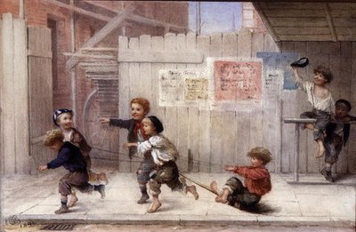 A Four in Hand (akvarell på papper) av Albert Jnr. Ludovici