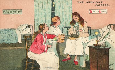 Midnattsmaten (färg litho) av Albert Jnr. Ludovici