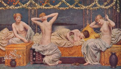 En sommarnatt, 1890, 1938 av Albert Joseph Moore
