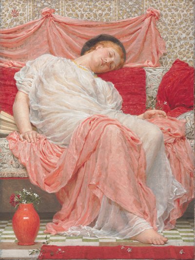 Jasmine (olja på duk) av Albert Joseph Moore